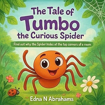 The Tale of Tumbo the Curious Spider by Edna N Abrahams - Children's Book Cover