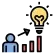 Proven Success icon - trophy with growth chart